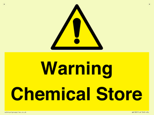 Warning Chemical Store